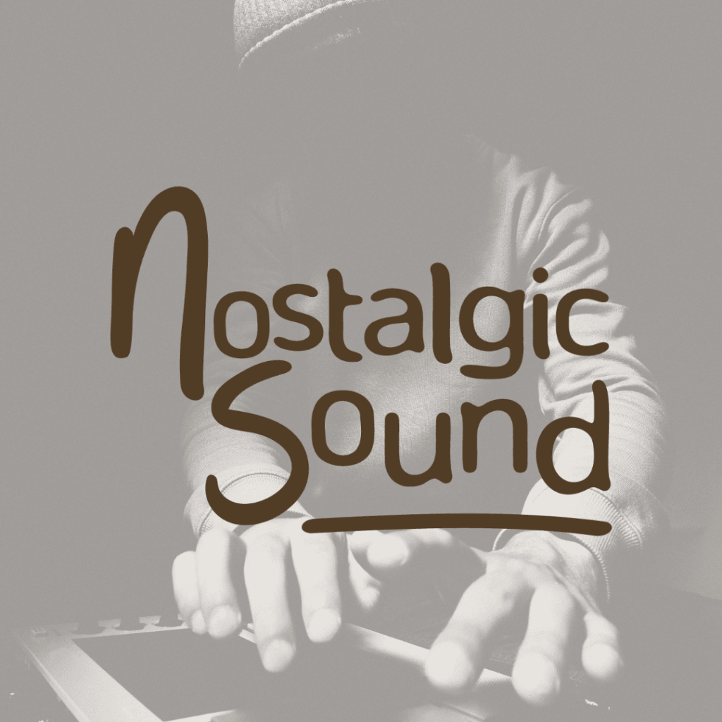 Nostalgic Sound branding, brown logo