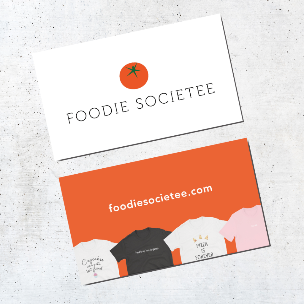 Foodie Societee business cards and logo design