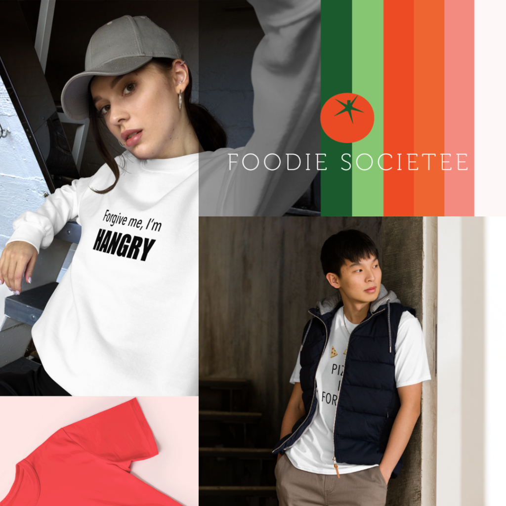 Foodie Societee mood board and logo