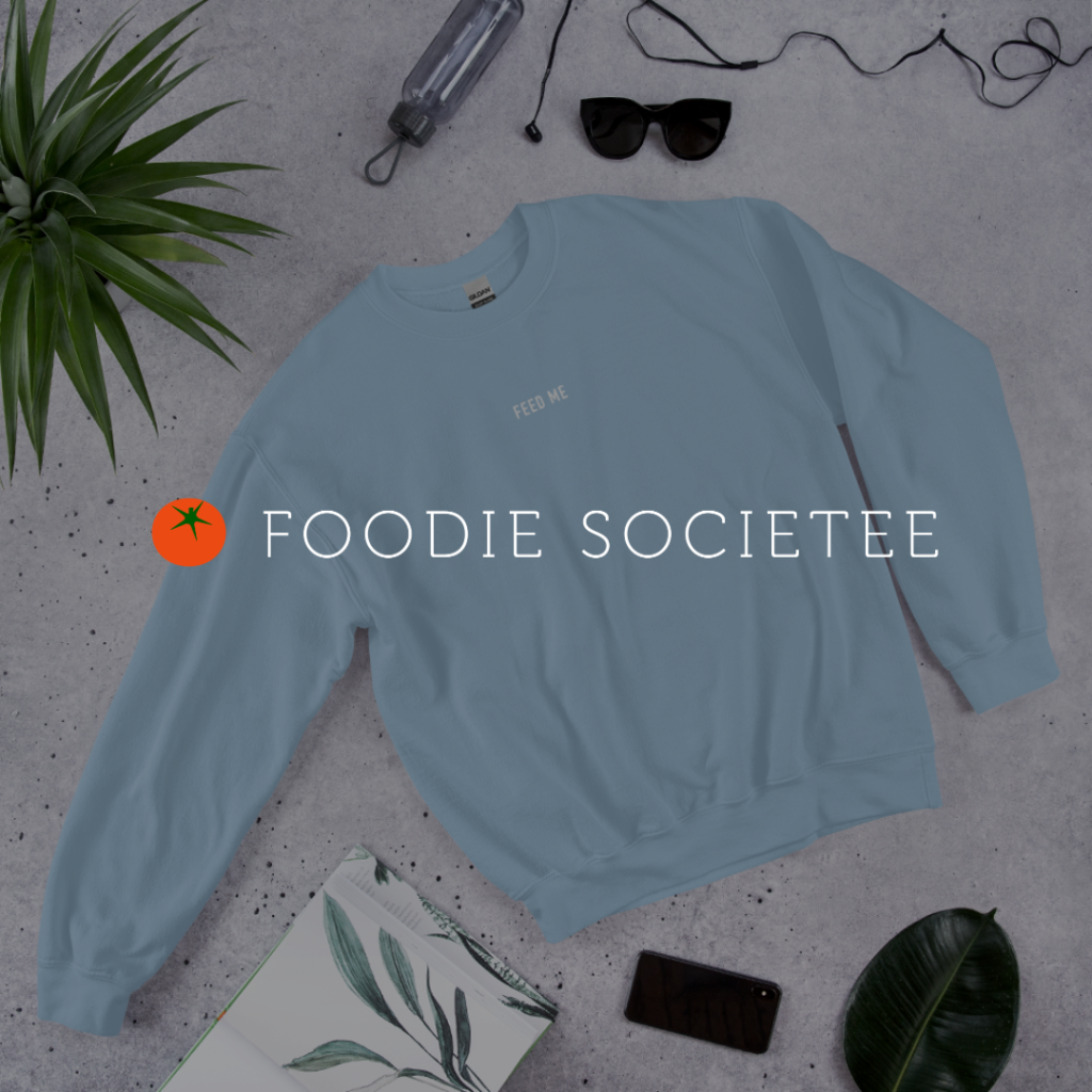Foodie Societee t-shirt and logo mockup